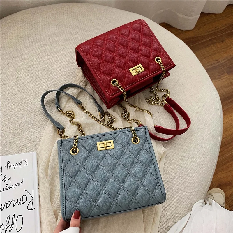 2021 Popular Designer OL PU Leather Purses Manufacturer Tote Shoulder Bags Women Handbags Luxury Ladies in Bulk