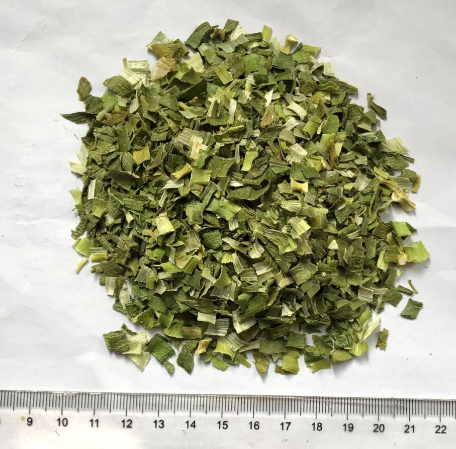 New Crop Air Dried Dehydrated Garlic Leaves Green Chive Green Leek Leaf
