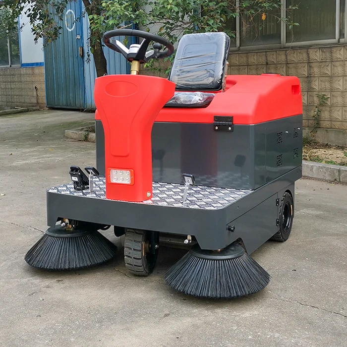 Driving type battery Ride On Automatic Road Sweeper
