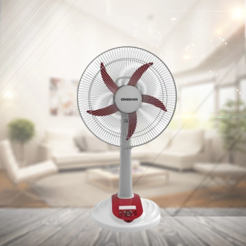 Manufacturer Household 16 Inch AC Rechargeable Half Stand Fan With Light Air Cooling Rechargeable Table Fan
