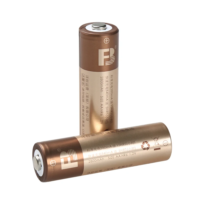 FB AA No.5 2800mAh Ni-Mh high capacity energy saving rechargeable aa li-ion battery