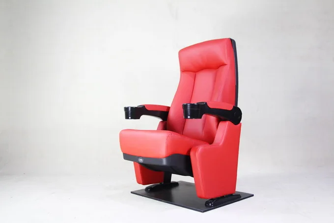 2022 современный дизайн кожаный стул для кинотеатра с подставкой