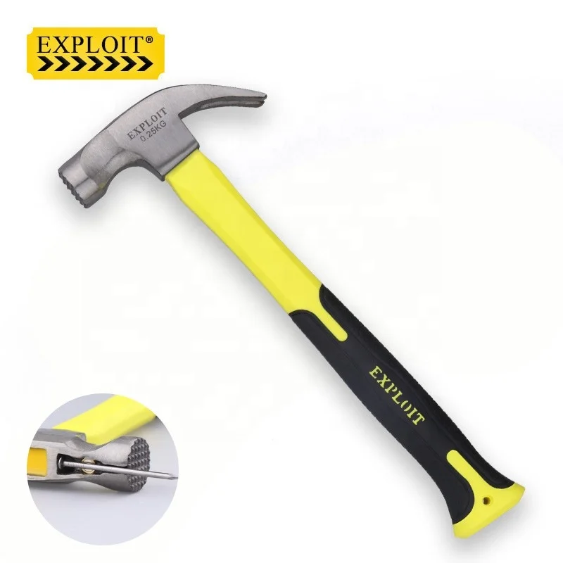 Professional Multi Function Heavy Duty Hand Tool High Carbon Steel Portable Construction Claw Hammer with TPR handle
