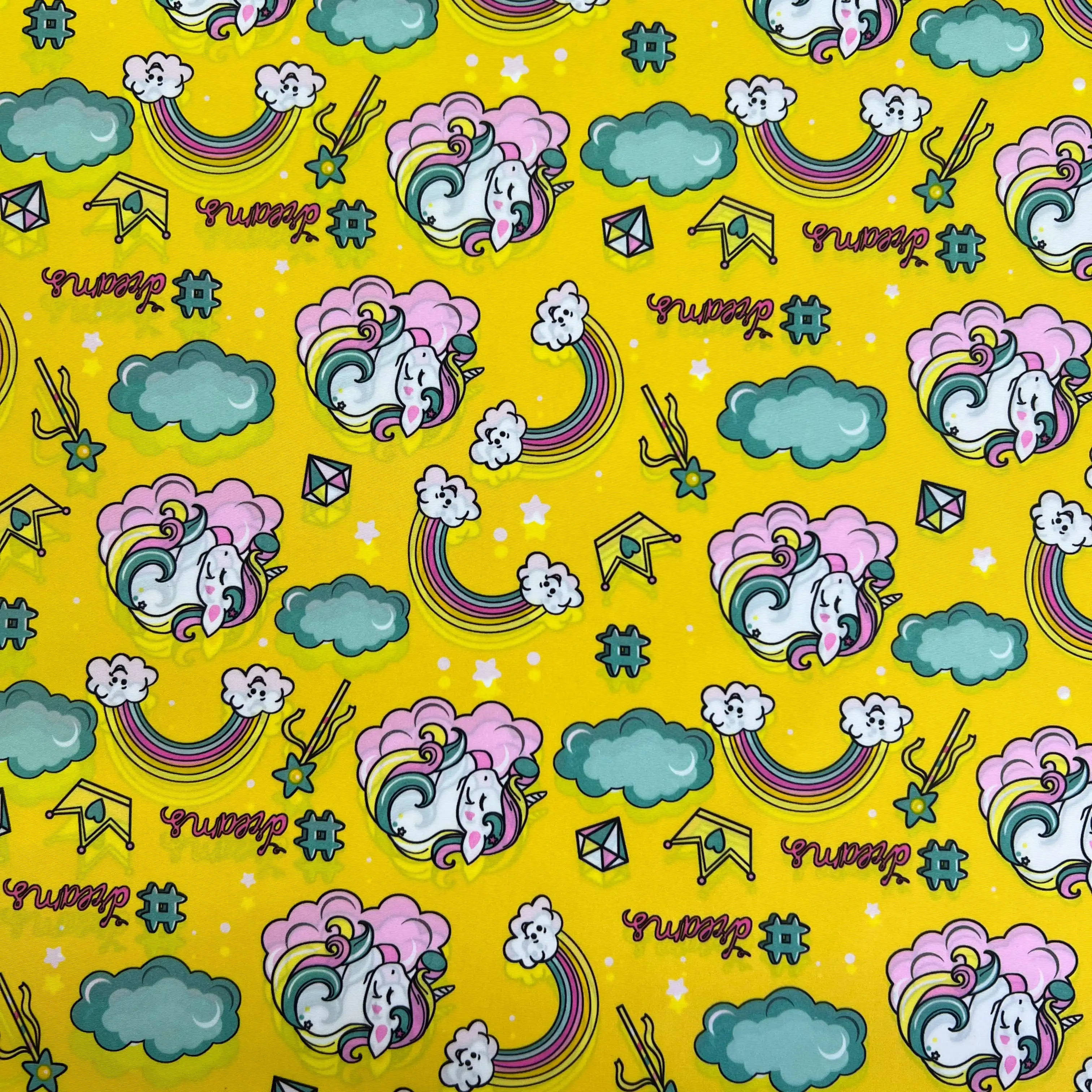 100% Polyester 210T taffeta fabric taffeta Digital Printed Fabric cartoon digital printed fabric for kids lining