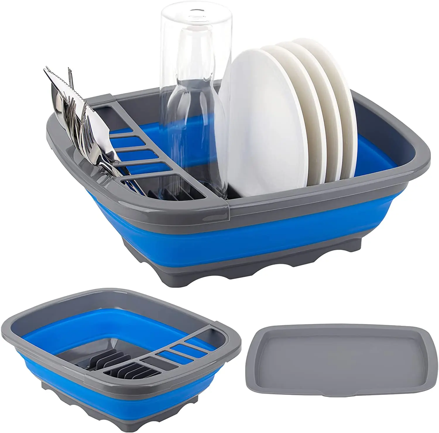 high quality hot sale kitchen cutlery storage box drawer draining bowl dishes plate shelf drain dish rack
