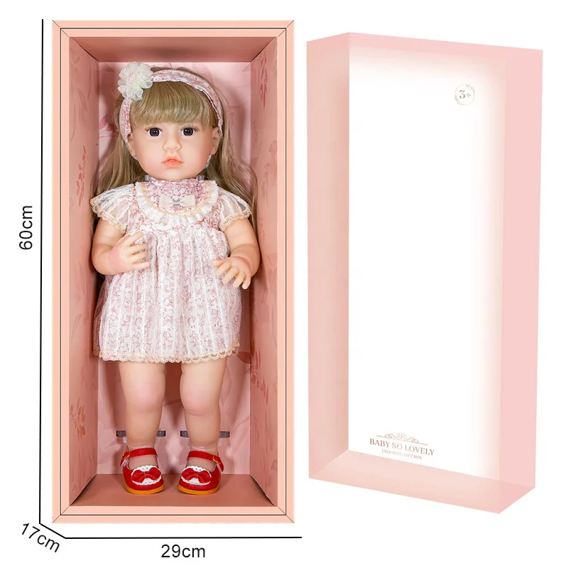 22 Inch princess doll toy girls gift lifelike baby doll with princess dress