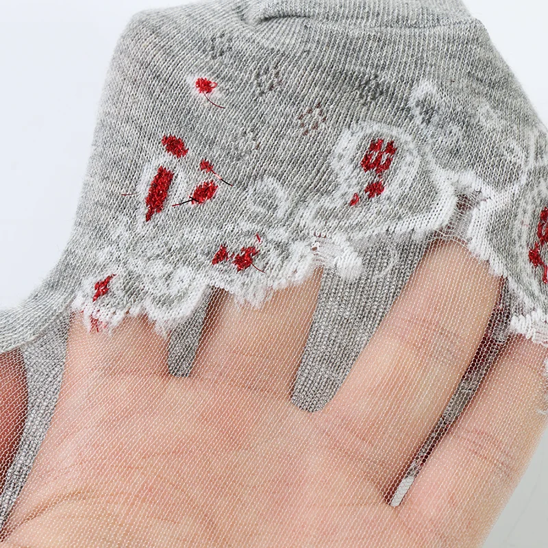 
Summer thin silk cute ankle womens transparent online fashion socks 