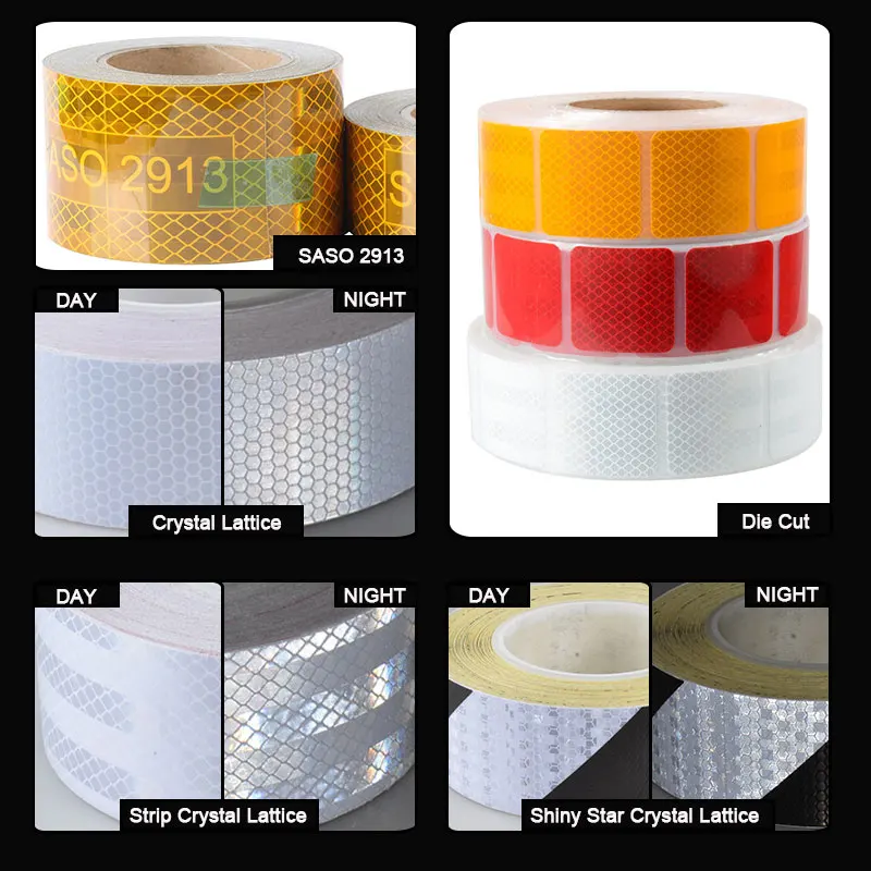 High Quality Custom Yellow Orange R104 Conspicuity Emark Red White ECE 104R 00821 Reflective Tape 104