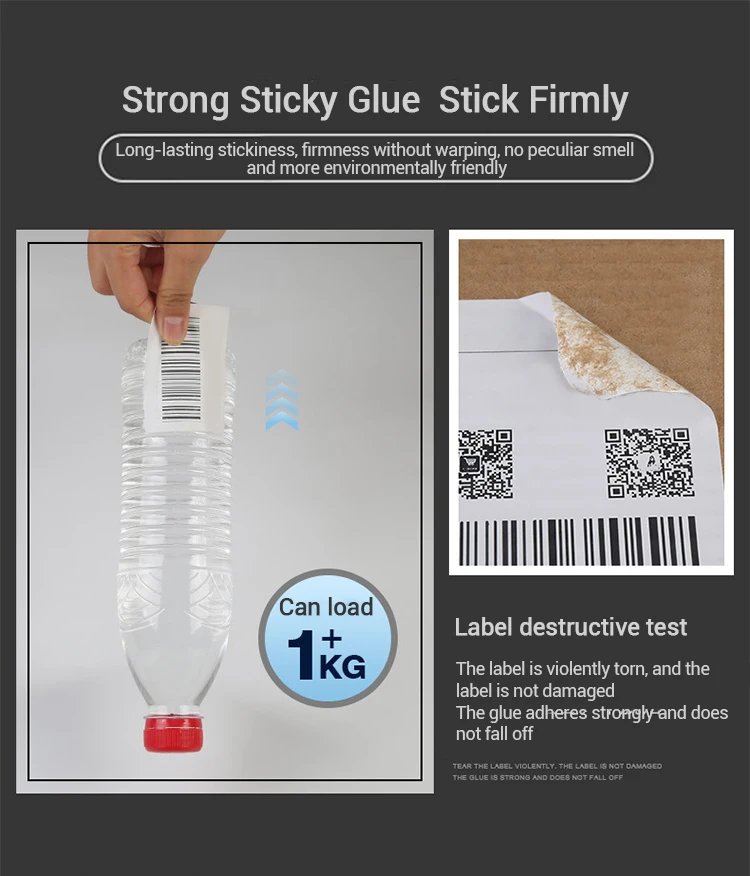 NOCI Hihg Quality Heat Transfer Thermal Barcode Labels Direct Thermal Sticker Paper Roll