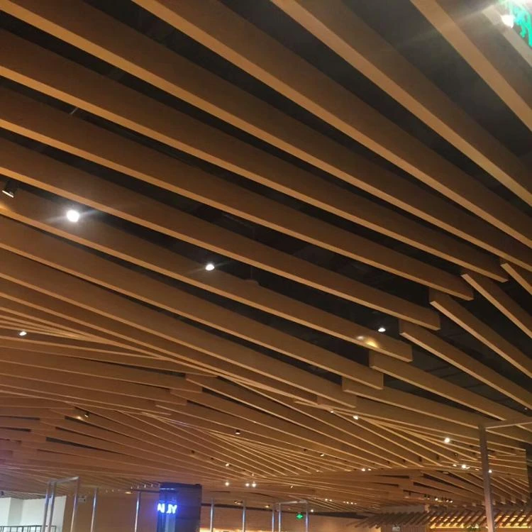 Heat transfer printing aluminum wood screen decoration metal ceiling