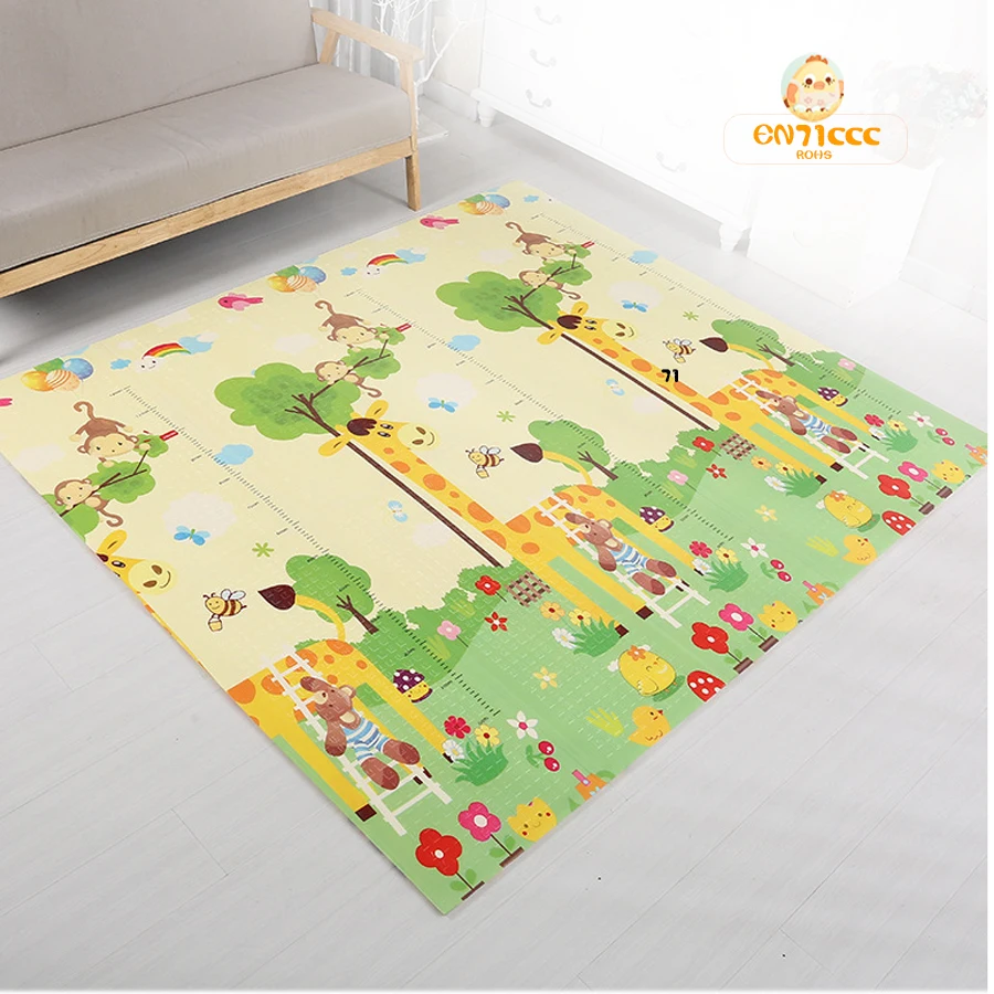 Детский коврик для ползания, Детская игра XPE, двухсторонний Складной Игровой Коврик