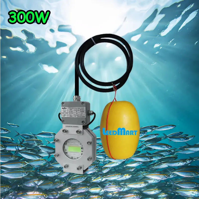 220v fishing light 300 watt green led light for fishing lamps  dimmer waterproof fishing led strobe light