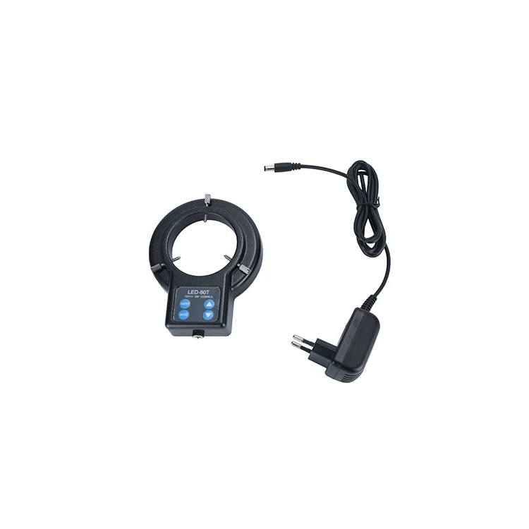 LED-80T 6500K-7000K four-zone microscope ring light