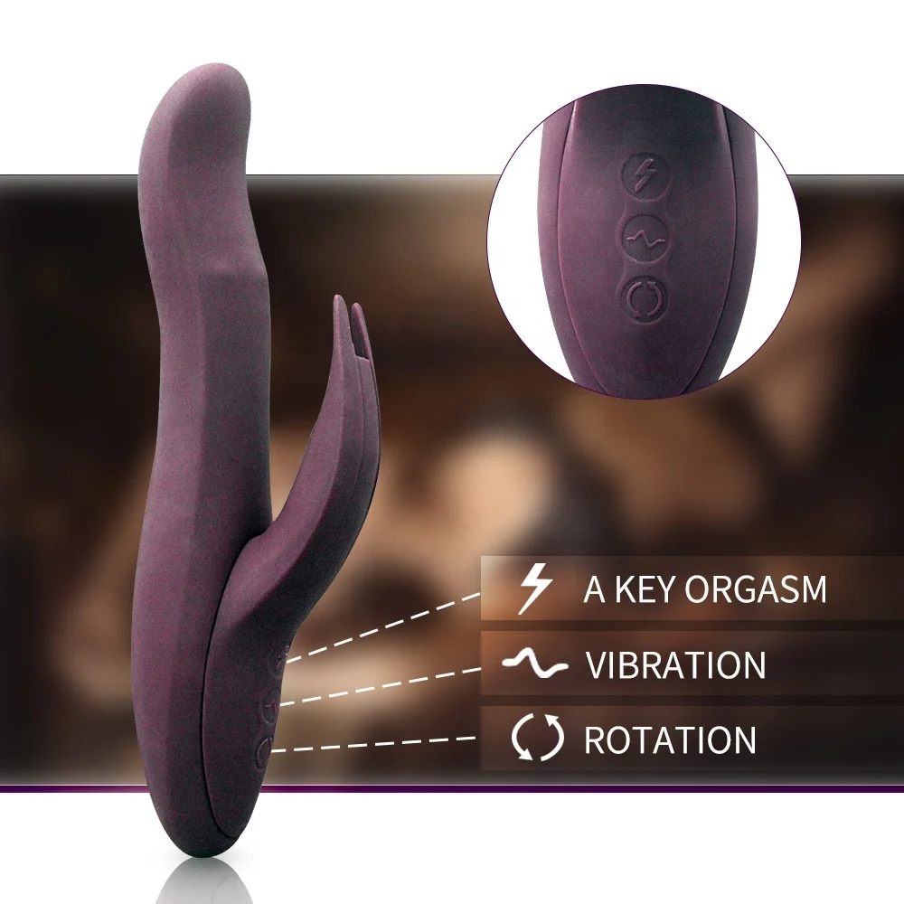 
Rotating Rabbit Vibrator High Performance Female Masturbator Massage Dildo Vibrator for Woman Clitoris Vagina G Spot Stimulation 