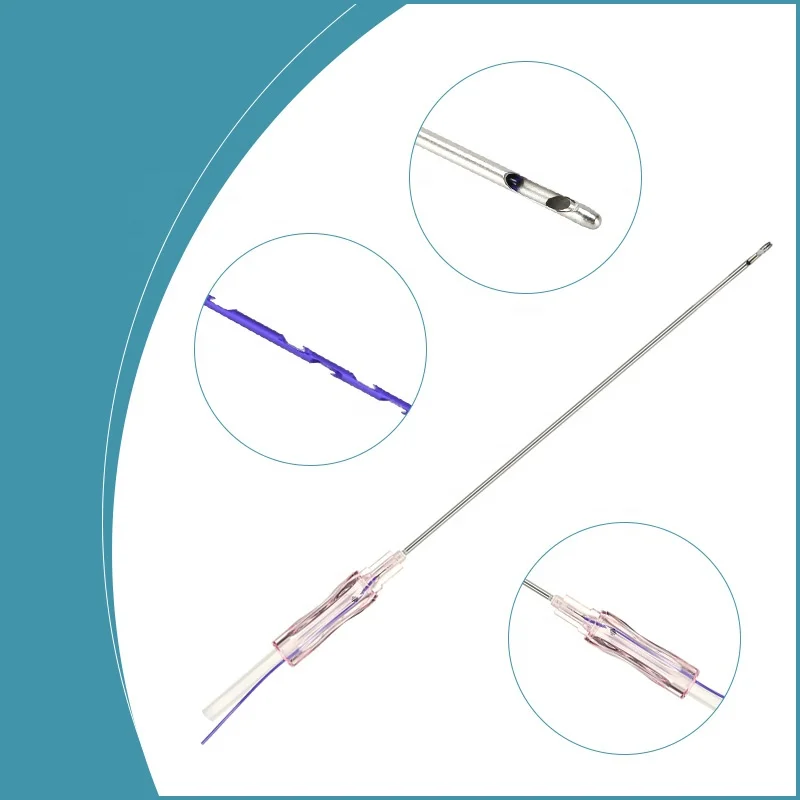 Yastrid NEW products medical pdo thread press molding cog thread 18g 100mm absorbable pdo suture for V line lifting