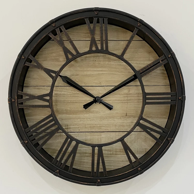 Beautiful Decoration Vintage Antique Modern Copy Wood Wall Clock wall watch modern wall clock