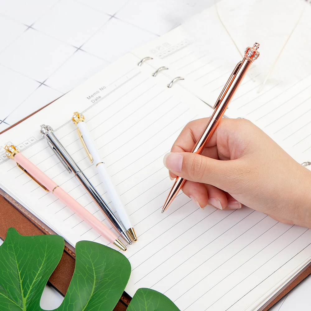 Luxury Girl Lady Gift Slim Crown Top Pen With Your Company Logo