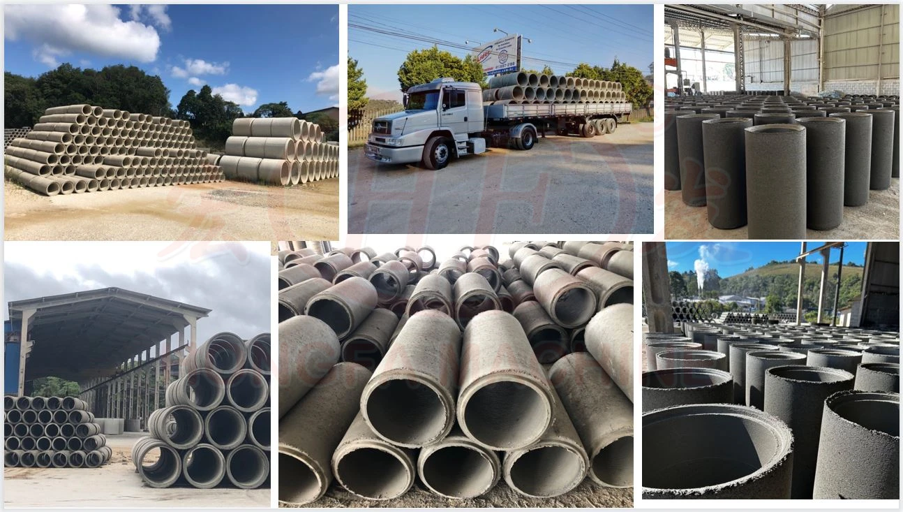 Precast Vertical Vibrating Concrete Pipe making machine 1m pipe precast machine