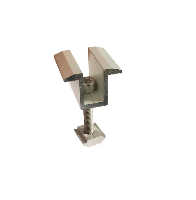 Solar mounting system structure solar pv framed panel aluminium end solar clamp