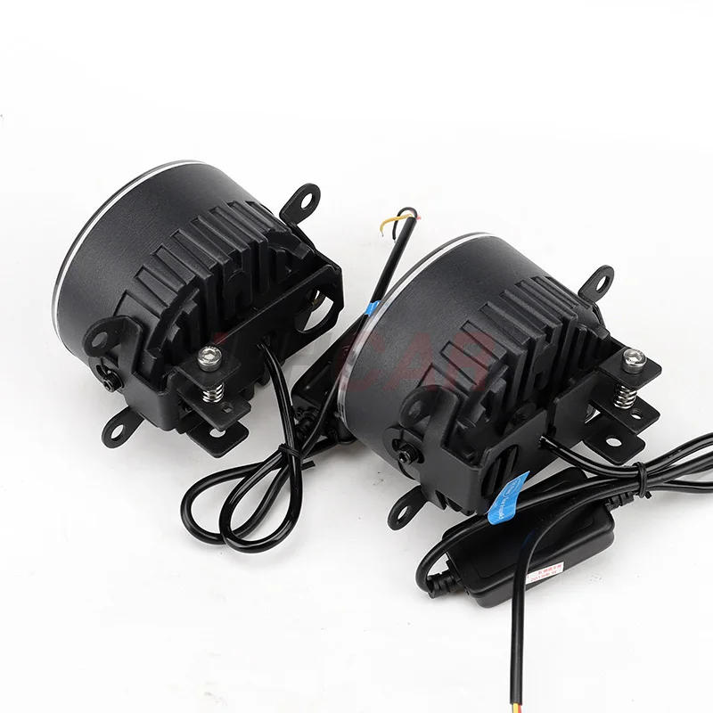 IPHCAR M701 90MM LED Fog Light with Daytime Running Light Universal for 12V Car