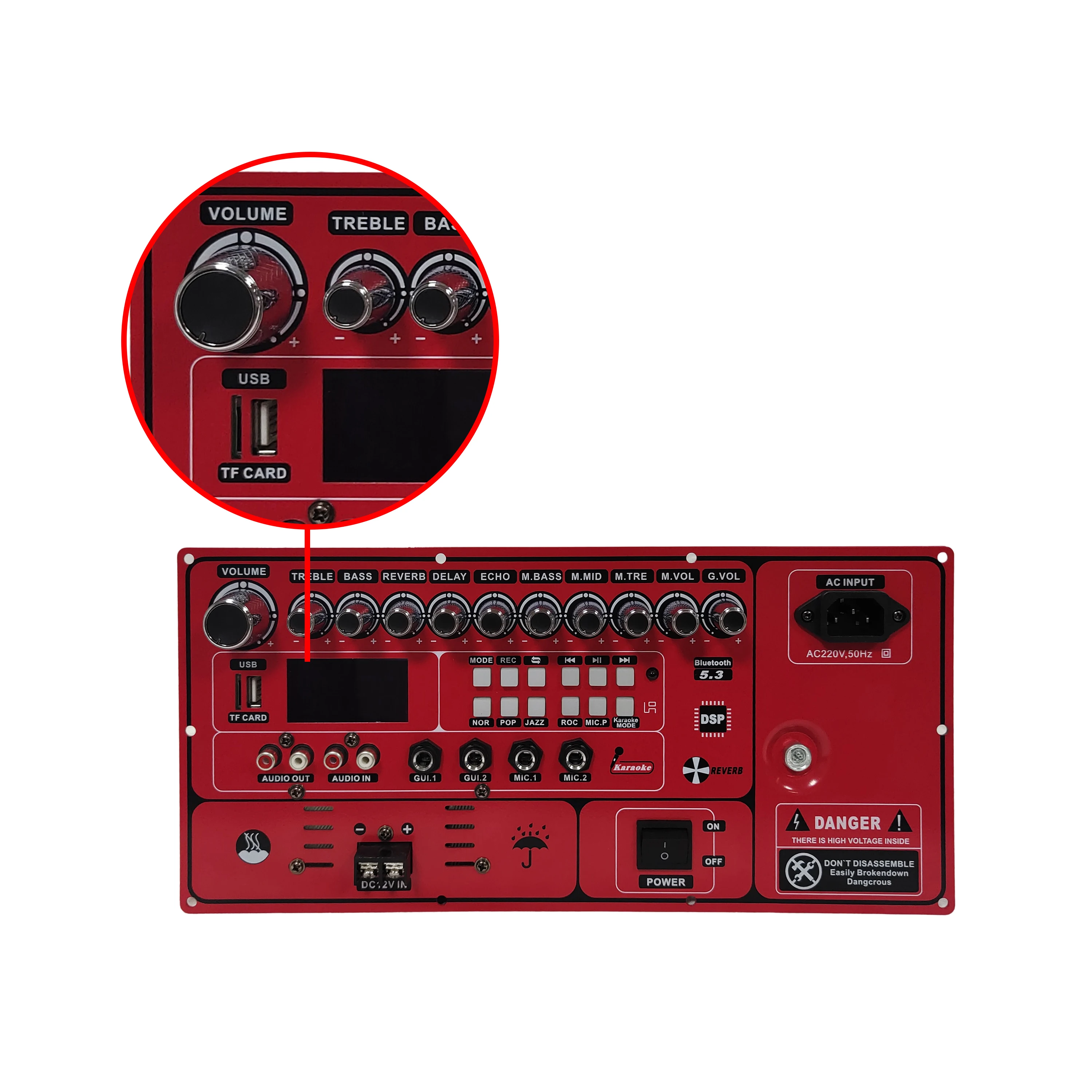 Digital Active Speaker Amplifier Module BT 5.3 Pro Tech Stereo Amplifier Speaker For Home Theatre