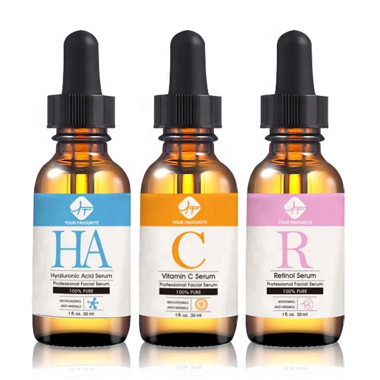 Небольшой минимальный заказ niacinamide антивозрастной набор сыворотки синяя медь пептид сильный Гиалуроновый витамин c отбеливающая сыворотка