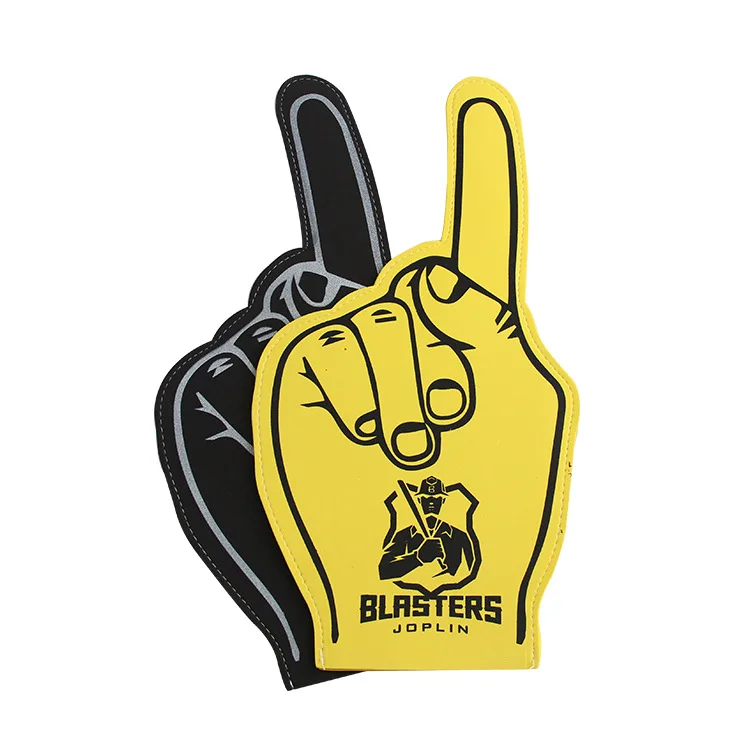 2024 custom Professional Big EVA/Sponge Foam Cheering Foam hand Custom Logo foam finger