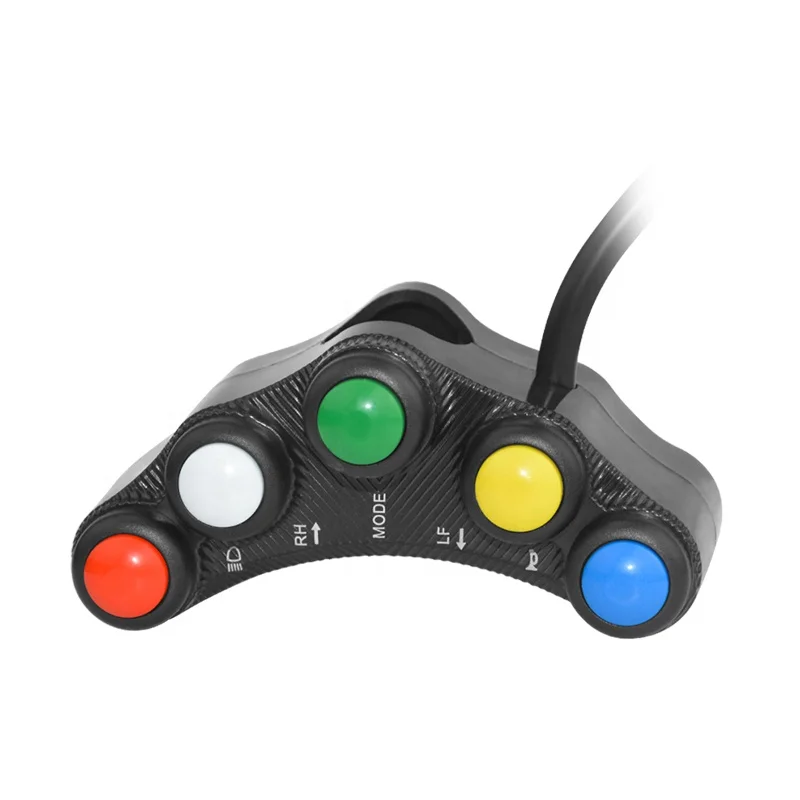 Cross border motorcycle racing car refitting parts competitive track multifunctional headlamp power-off steering horn waterproof