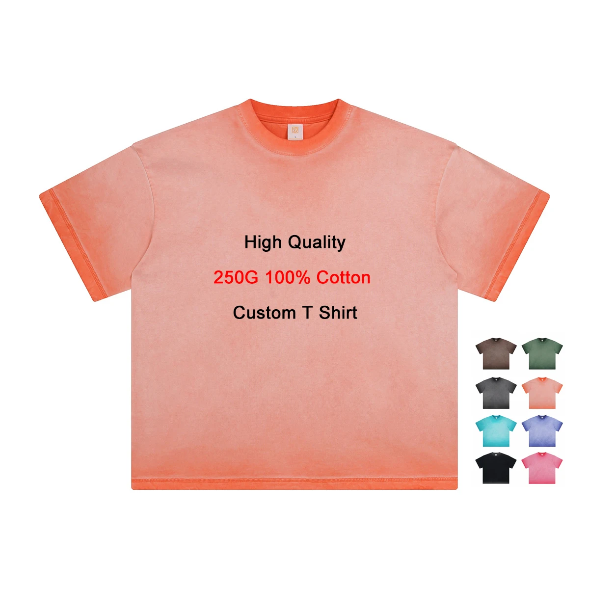 2024 Wash Vintage Tshirts Heavyweight Cotton Tshirt Wholesale Streetwear Oversized T Shirts For Men