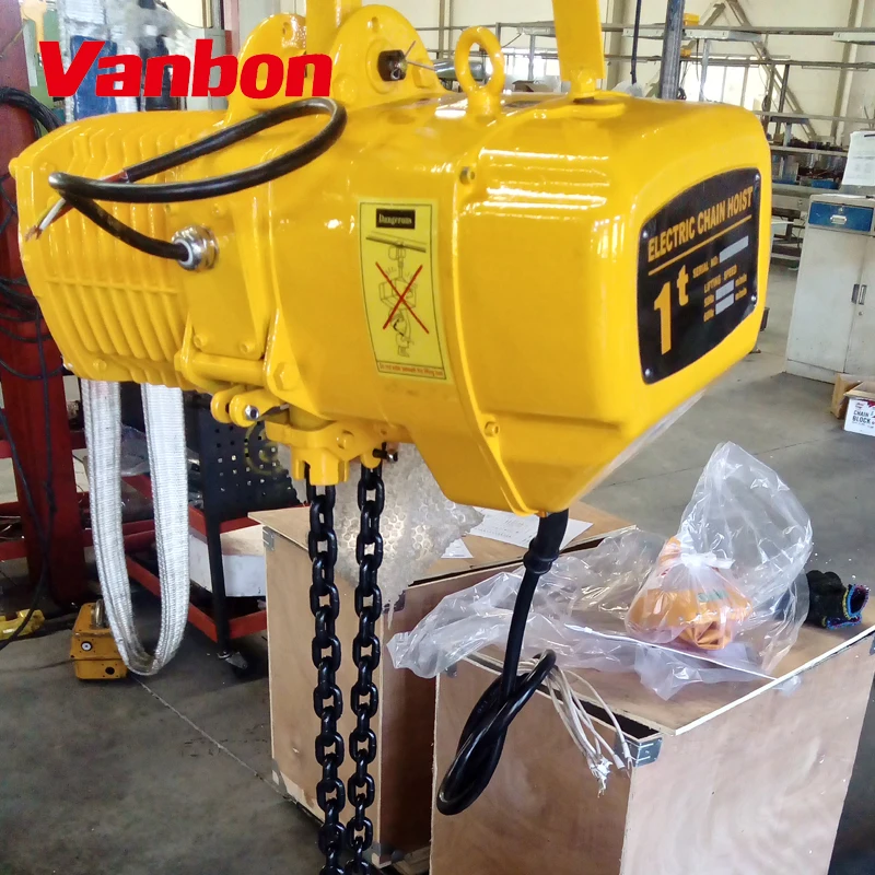 Vanbon professional electric chain hoist winch from manufacturer with remote control