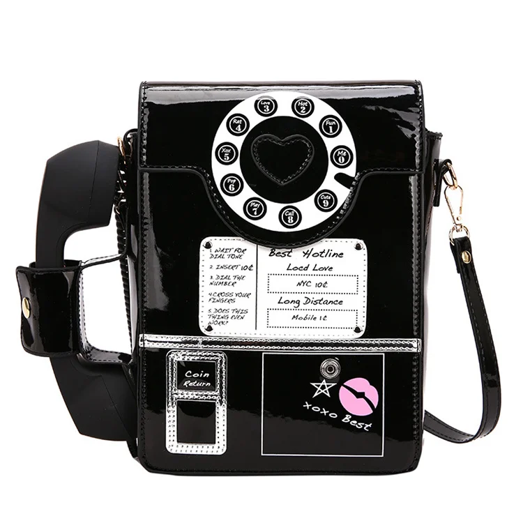 New European and American Fashion Creative Phone Bag Fun Simulation Digital Telephone Bag Cute Personality Messenger Bag