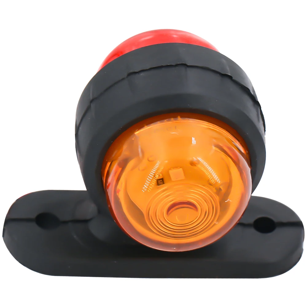 Универсальный Желтый Красный боковой габаритный фонарь, светодиодная лампа для 12 В, 24 В, трейлер, грузовик, WG027