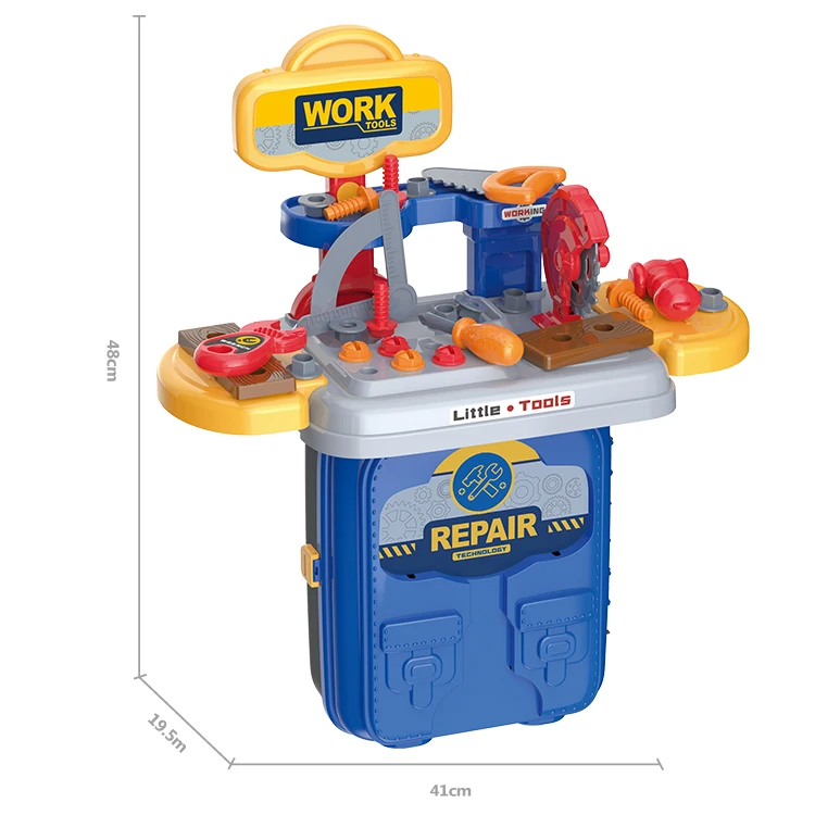 36 PCS  Hot 3 in 1   backpack  Selling Kids Home Educational Construction Repair Box Toy Tool Play Set