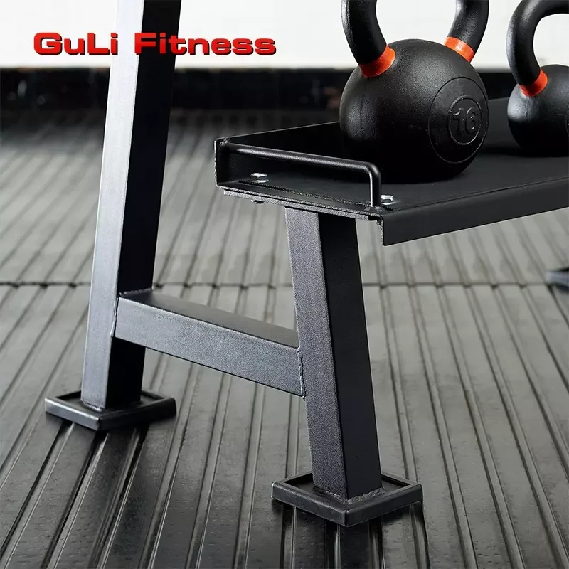 Fitness Kettlebell Storage Rack Home Gym Equipment 2 Layers Dumbbell Rack Weight Holder 2 Tier Kettle Bell Storage Rack