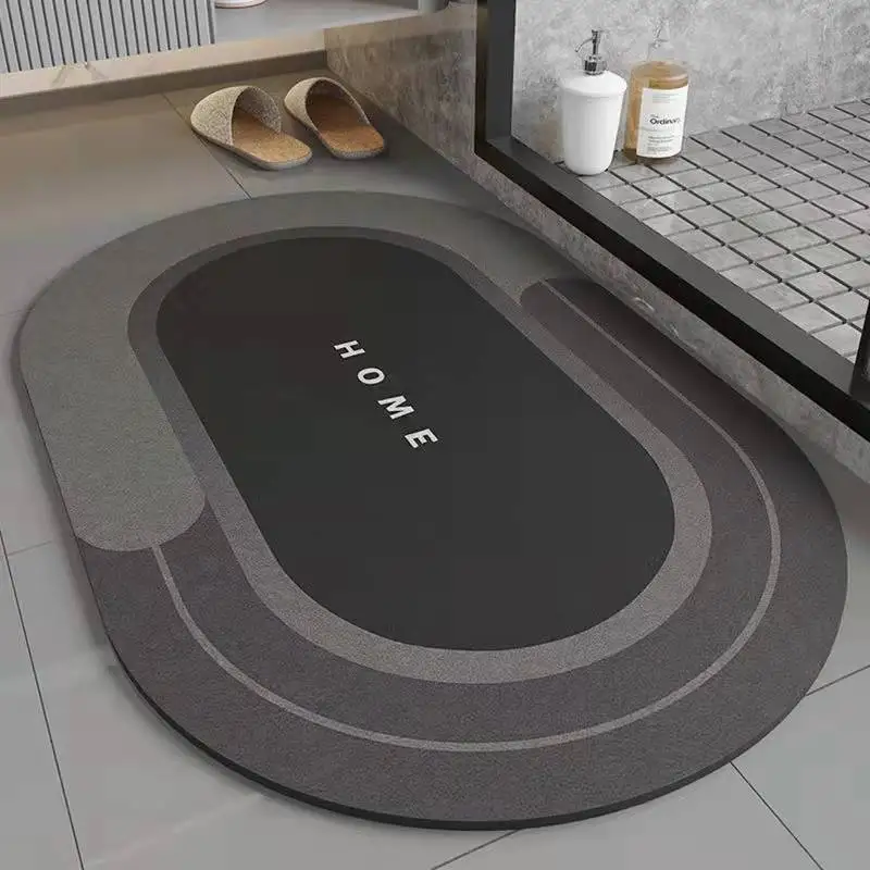 Rubber Non Slip Quick Dry Wholesale Custom Bathroom Anti Slip Absorb Bath Mat Super Absorbent Floor Mat