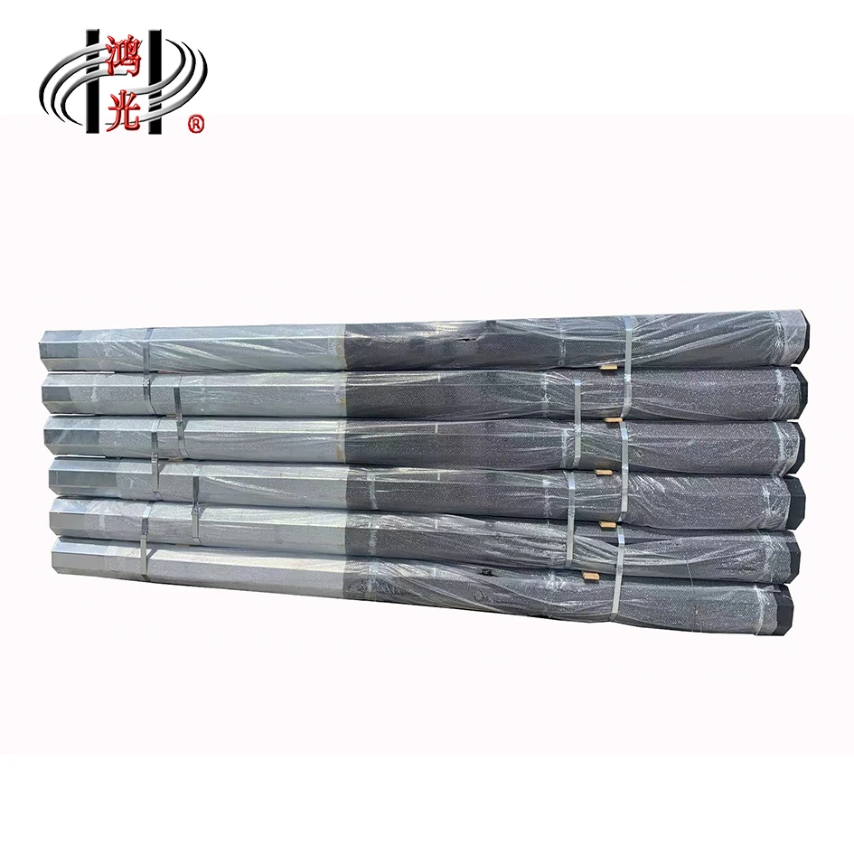 Hot galvanized steel power metal pole for transmission line Steel Electric Pole