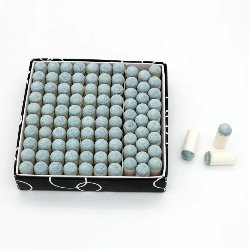 Set of 100 Pieces Billiard Pool Cue Tip Slip On Cue Tips 11mm 12mm 13 mm Option