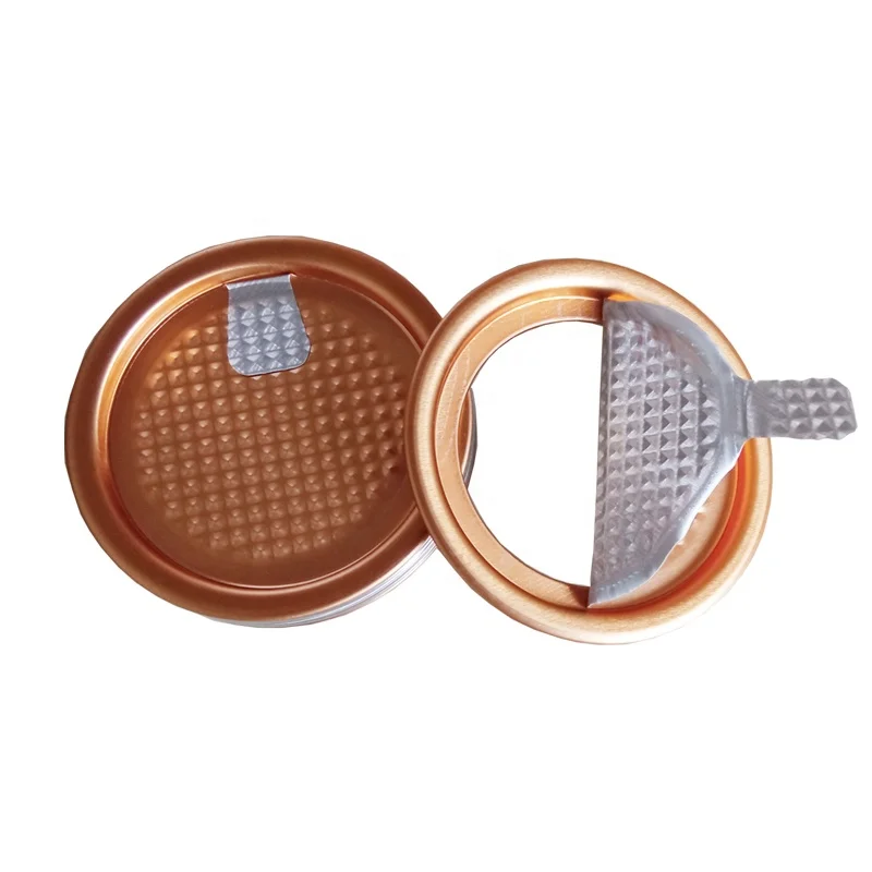 202 Aluminium Foil Easy Peel Off Lid for Food Tube Can POE Peel Off End