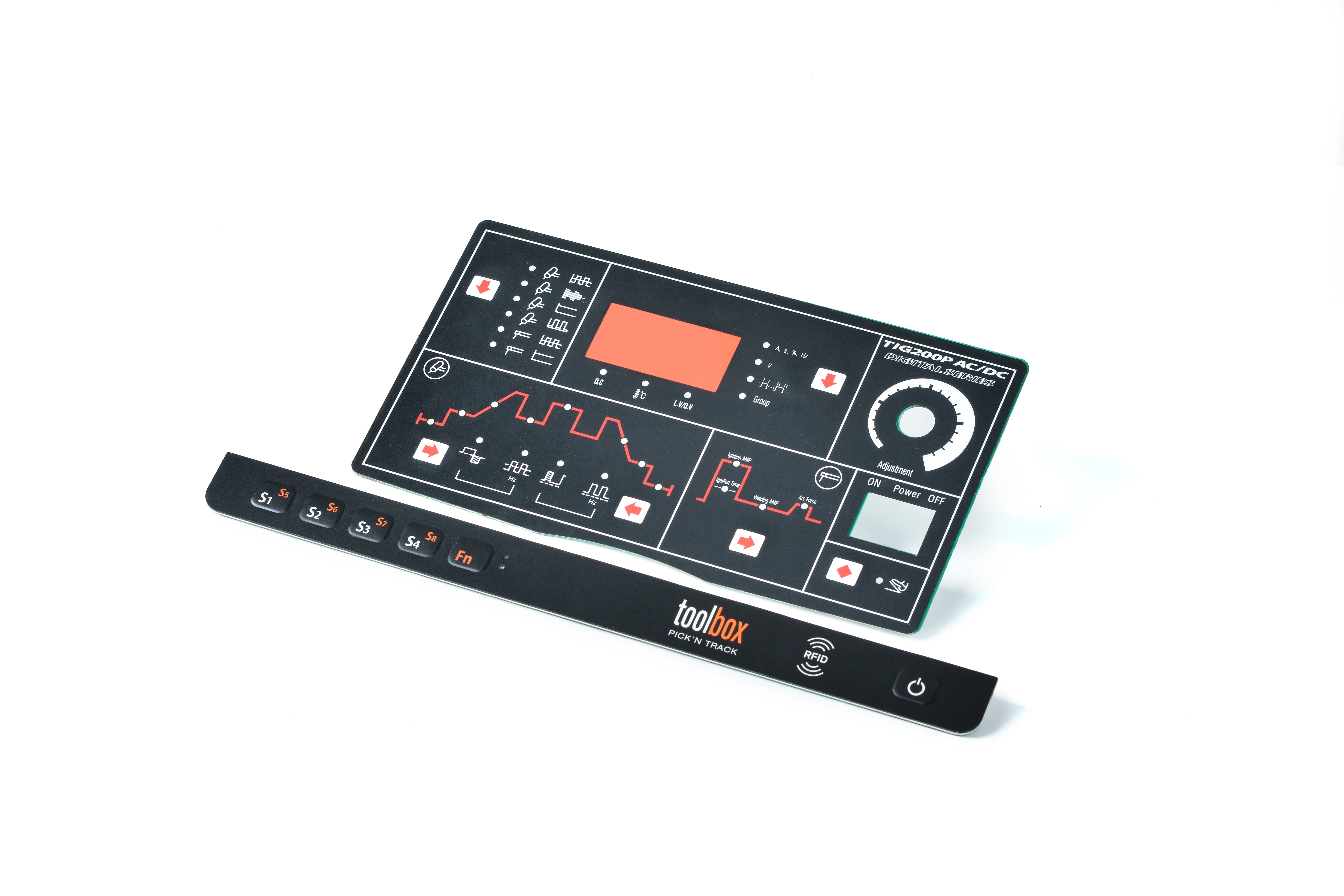 high quality directly adhesive matte graphic overlay membrane switch keypad Film with metal dome for control panel