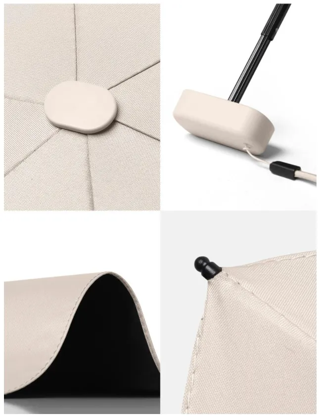 New Design Uv Protection Capsul Pocket Portable Super Mini with Custom Case 6 Folding Umbrella JMR6FM001