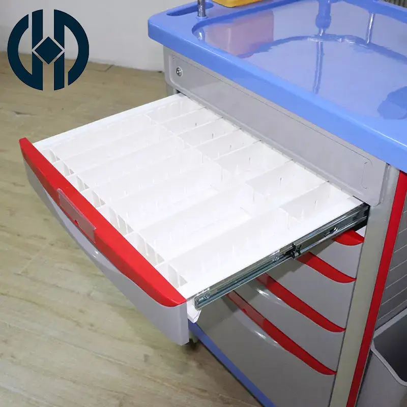 Manhua Hospital Trolley Cart Medical Drug Delivery Trolley Nursing Care Hospital Trolley with ABS Mold Board