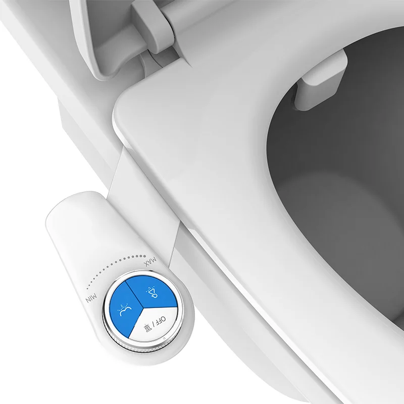 OEM/ODM Super Slim Thin Dual Wash Nozzles Non Electric Mechanical WC Vaginal Wash Bidet Toilet