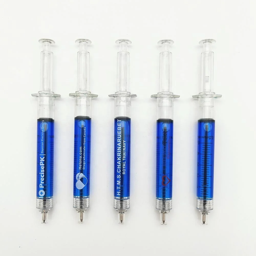 doctor nurse plastic pen customised cute school supplies syringe pens doctor plastic pen LOGO customised cute school upplies
