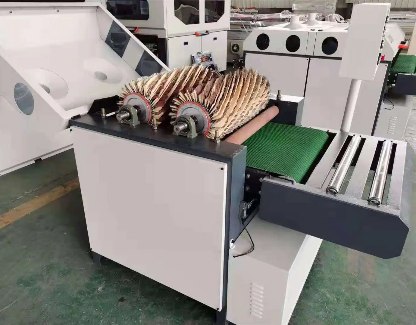 630 мм промышленная Деревообработка МДФ деревянная дверь сверхмощный 2 ролика Полировочная барабанная шлифовальная машина шлифовка Полировочная машина инструмент