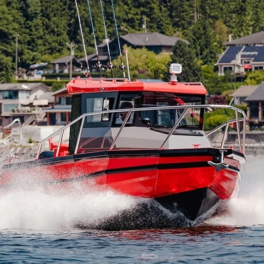 25ft 7.5m Allsea Factory aluminum offshore fishing center cabin boat for sale