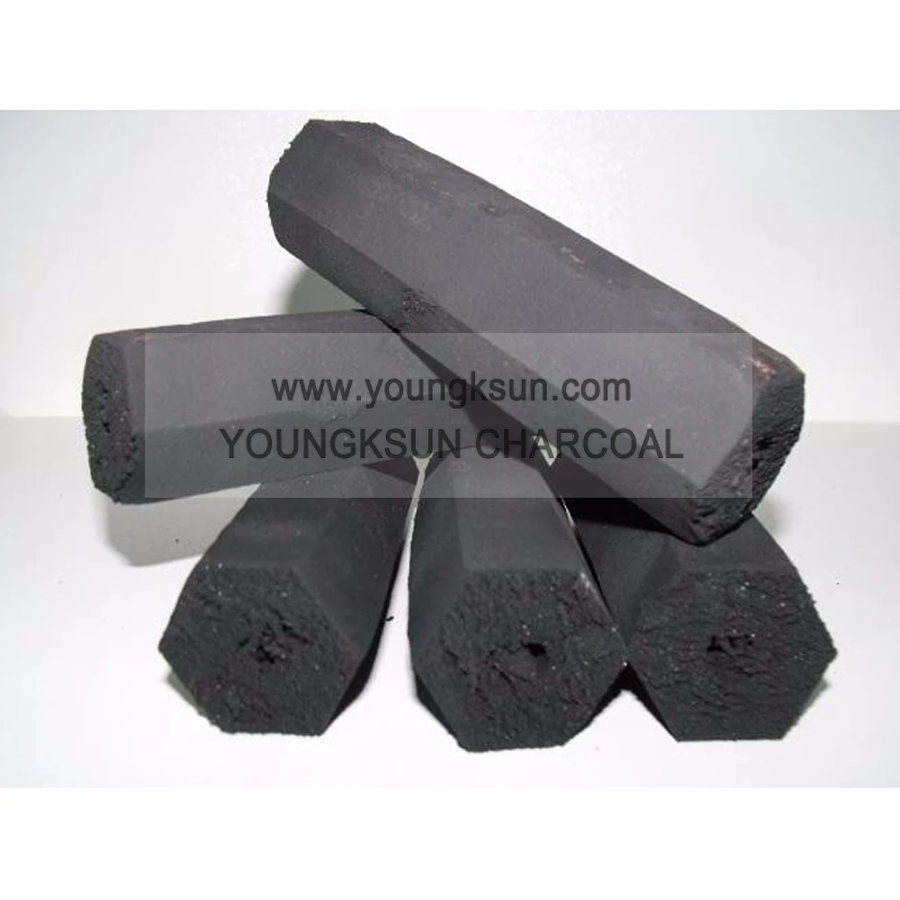 YKS Burning 4-5hours compressed hardwood  briquettes charcoal for BBQ