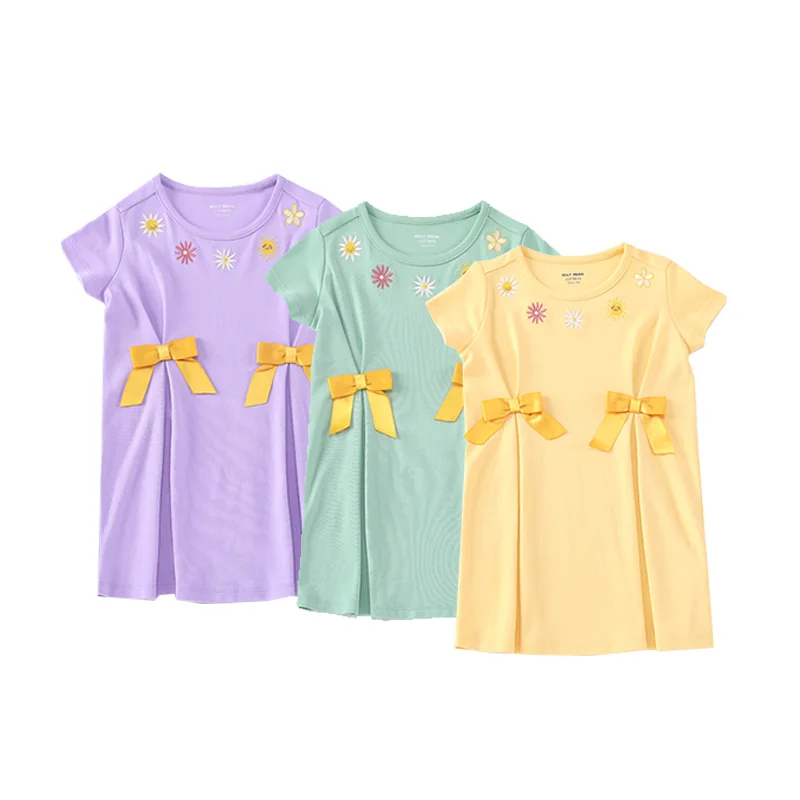 Летнее милое Новое Стильное детское модное праздничное платье для маленьких девочек, детская одежда для младенцев