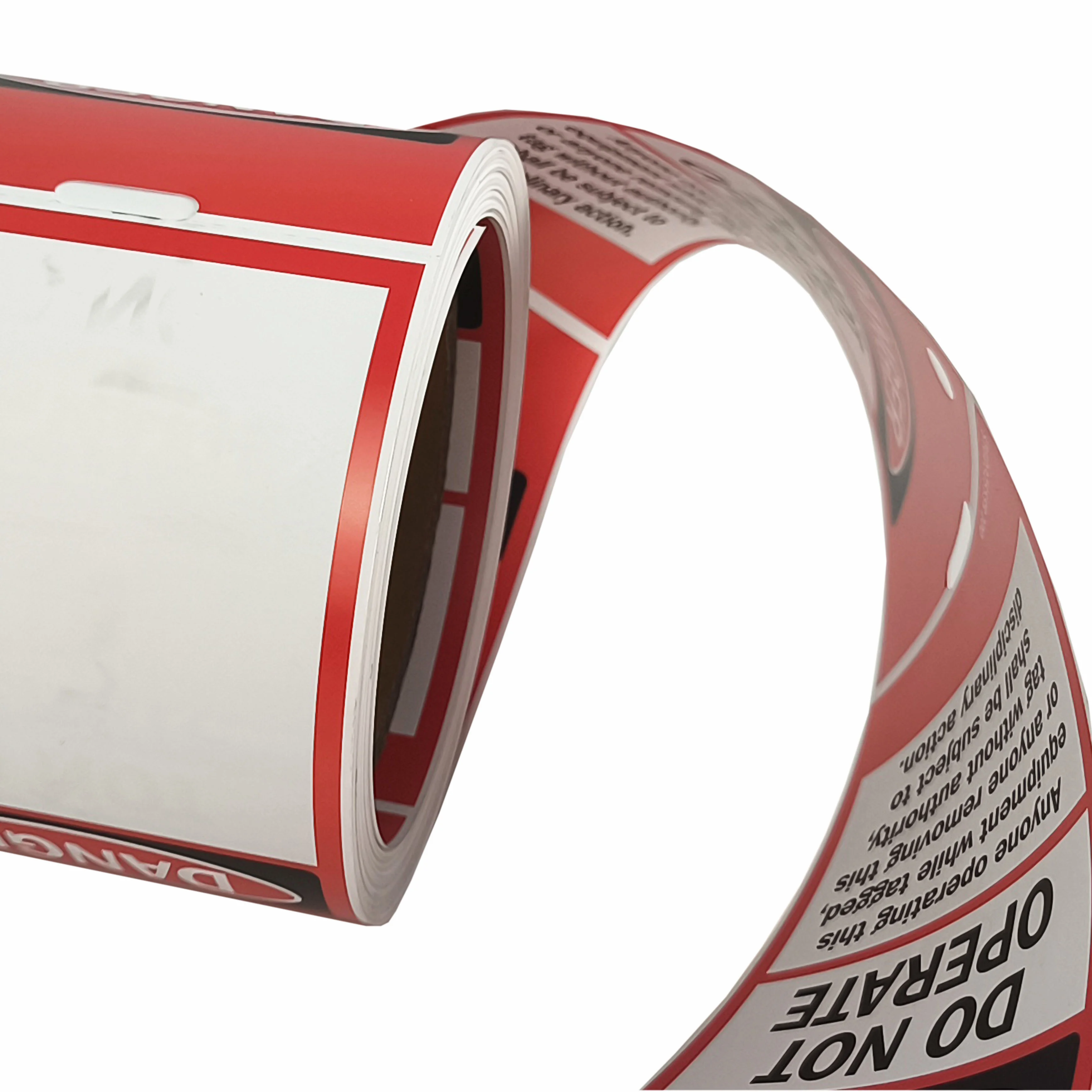 OEM Custom-packaged double-sided printed DANGER warning tags  for Enhanced Safety