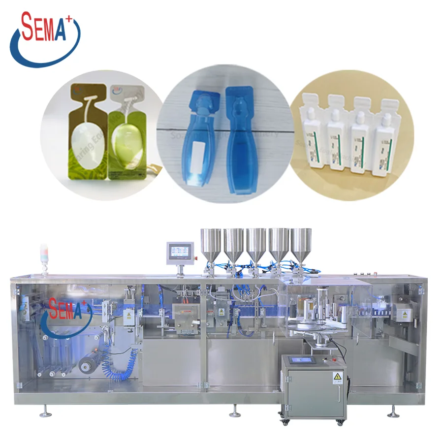 Automatic olive oil packaging forming filling and sealing plastic ampoule form fill seal liquid packing