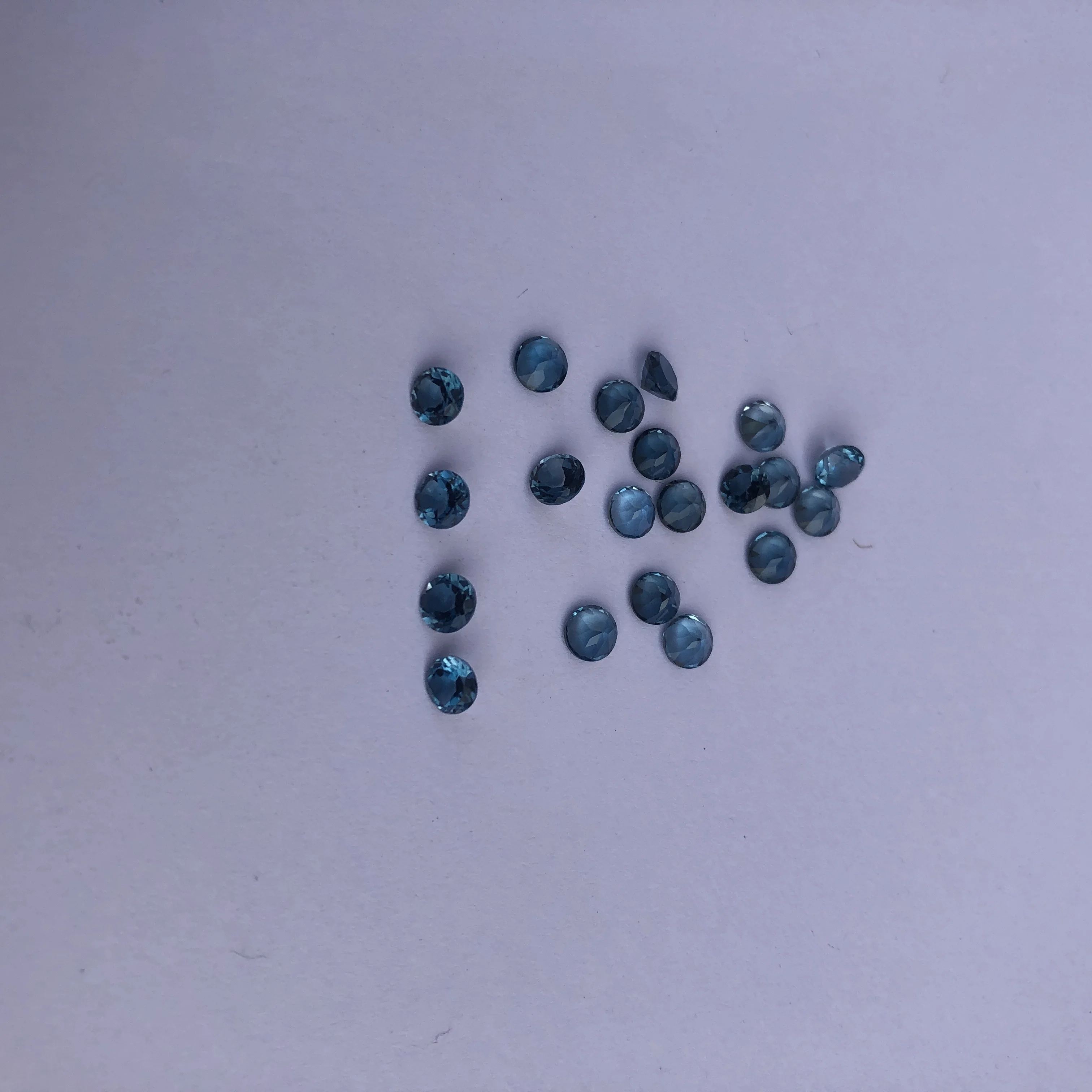 4mm Natural London Blue Topaz Stone Faceted Round Cut Loose Gemstone Semi Precious Stones For Jewelry Making Direct Buy Online